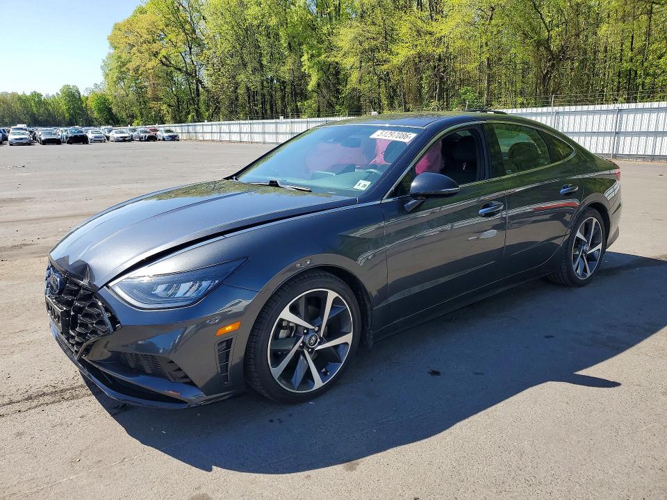 2021 Hyundai Sonata VIN 5NPEJ4J2XMH090549 COPART salvage auction — SIDE, Nj - Cert Of Title-Salvage, sold $5,600 on 2026-07-28 (photo 1)