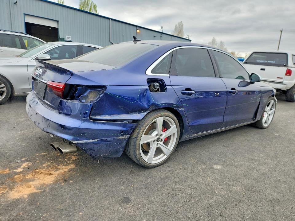 2021 Audi Rs4 VIN WAUC4AF42MA065141 COPART salvage auction — FRONT END, Or - Salvage Title Certificate, sold $8,400 on 2026-07-20 (photo 3)
