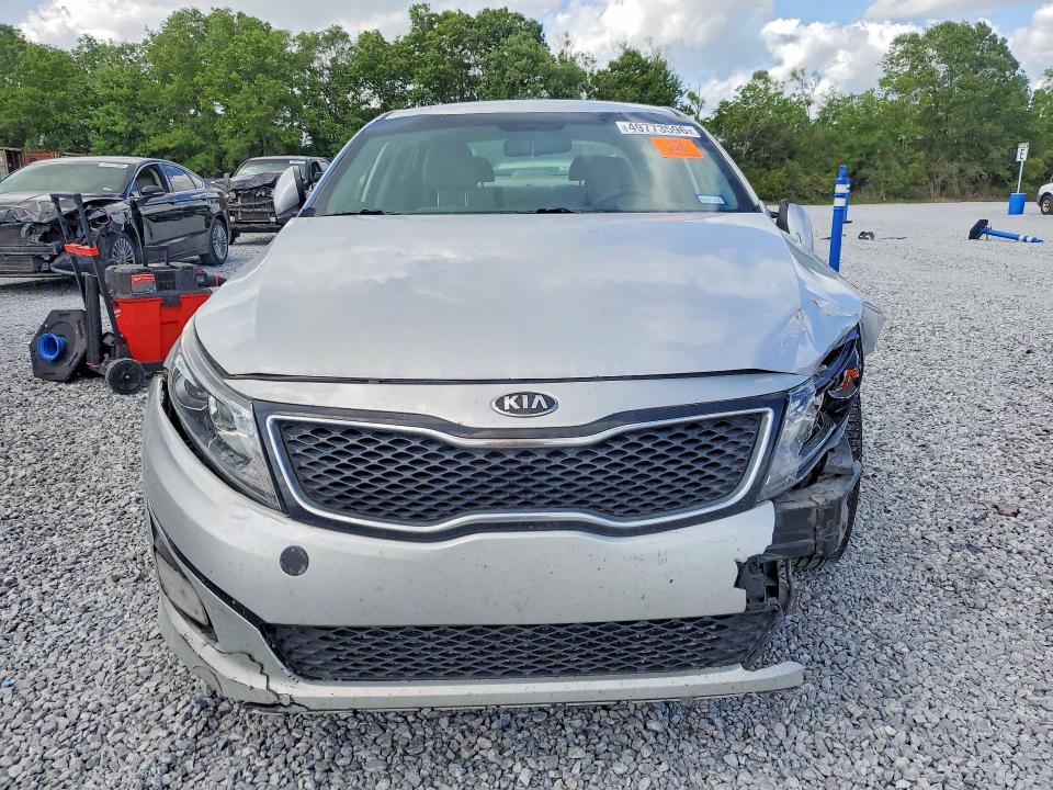 2014 Kia Optima VIN 5XXGM4A77EG318161 COPART salvage auction — FRONT END, Tx - Salvage Vehicle Title, sold $375 on 2026-07-06 (photo 5)