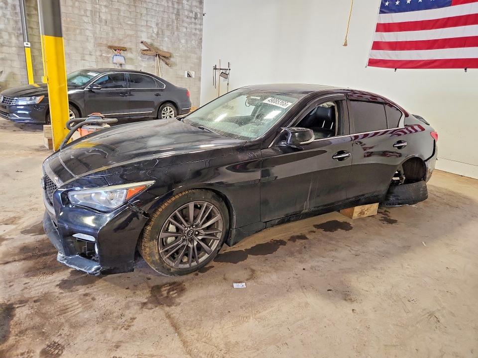 2016 Infiniti Q50 VIN JN1FV7AR6GM450145 COPART salvage auction — REAR END, Salvage Title, sold $25 on 2026-07-29 (photo 1)