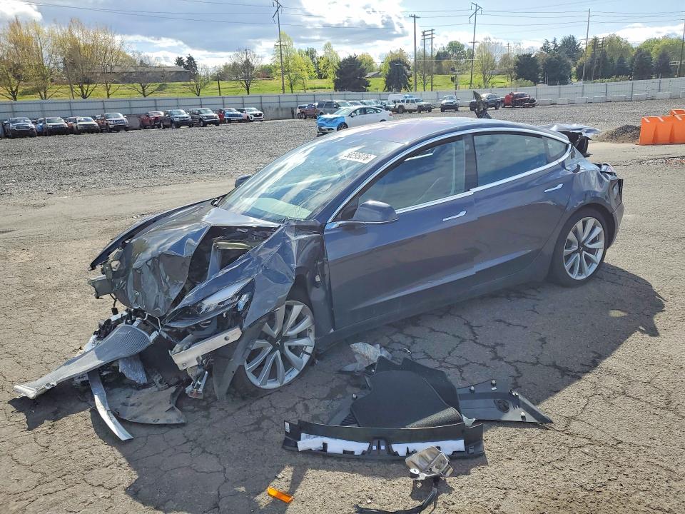2018 Tesla Model 3 VIN 5YJ3E1EA8JF050976 COPART salvage auction — ALL OVER, Or - Salvage Title Certificate, sold $2,000 on 2026-07-22 (photo 1)