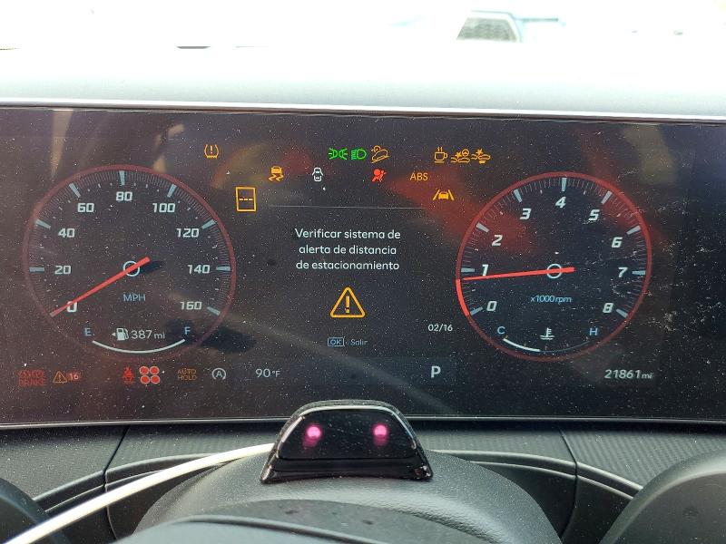 2024 Hyundai Santa fe VIN 5NMP54GLXRH051588 COPART salvage auction — REAR END, Id - Salvage Certificate Of Title, sold $8,000 on 2026-07-29 (photo 9)