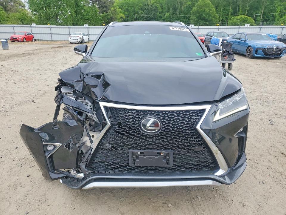 2018 Lexus Rx VIN 2T2BZMCA4JC157480 COPART salvage auction — FRONT END, Va - Cert Of Title - Salvage, sold $16,000 on 2026-07-28 (photo 5)