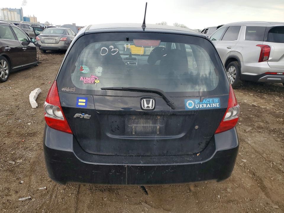 2008 Honda Fit VIN JHMGD38458S034011 COPART salvage auction — FRONT END, ID - SALVAGE CERTIFICATE OF TITLE, sold $375 on 2026-07-24 (photo 6)