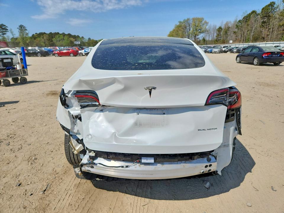 2023 Tesla VIN 7SAYGAEE6PF599137 COPART salvage auction — REAR END, Va - Cert Of Title - Salvage, sold $5,500 on 2026-07-28 (photo 6)