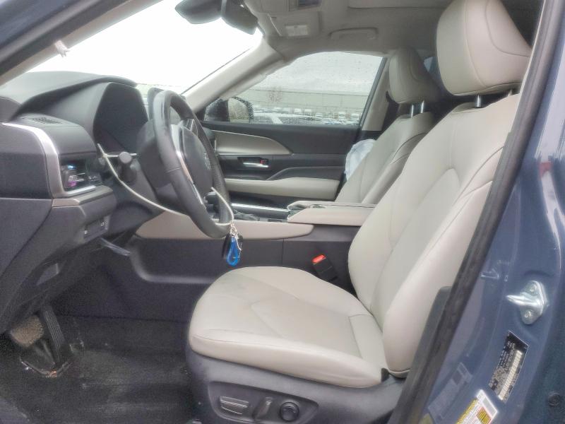 2024 Toyota Highlander VIN 5TDAAAB53RS039983 COPART salvage auction — FRONT END, Mi - Certificate Of Title, sold $22,000 on 2026-07-08 (photo 7)