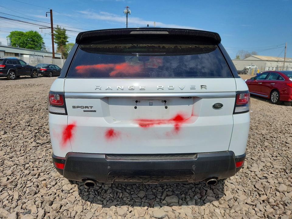 2017 Land rover RANGE ROVER VIN SALWR2FV3HA671577 COPART salvage auction — VANDALISM, PA, sold $3,900 on 2026-09-02 (photo 6)