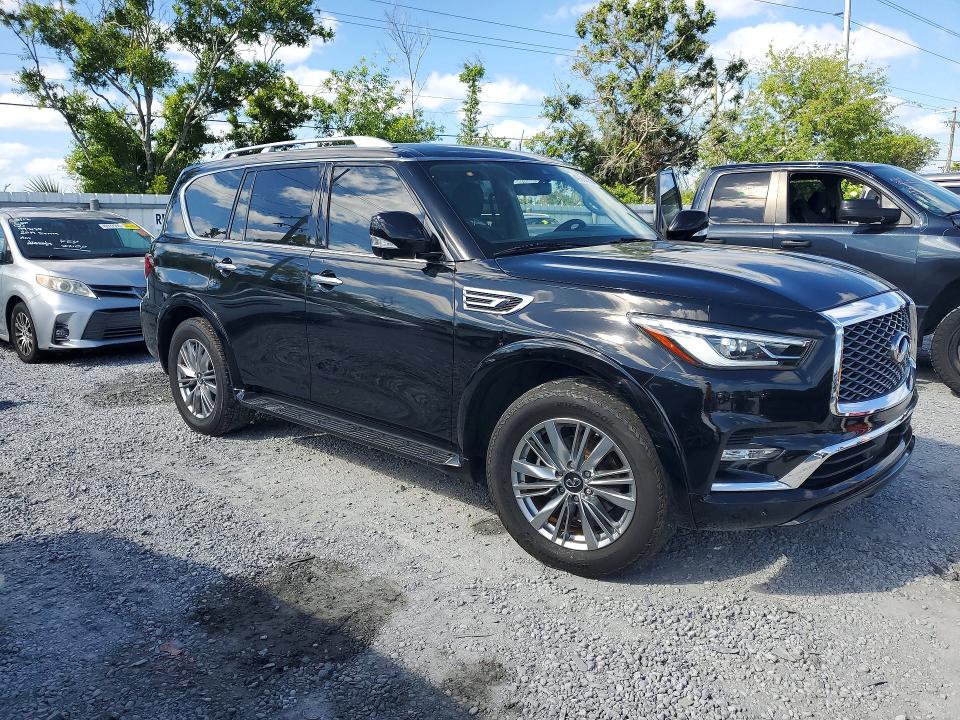 2021 Infiniti Qx80 VIN JN8AZ2AF6M9715797 COPART salvage auction — MINOR DENT/SCRATCHES, Fl - Certificate Of Title, sold $16,700 on 2026-07-27 (photo 4)