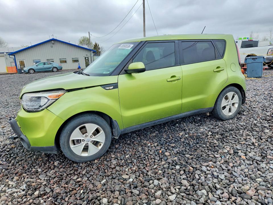 2014 Kia Soul VIN KNDJN2A21E7736204 COPART salvage auction — FRONT END, Il - Salvage Certificate, sold $350 on 2026-07-27 (photo 1)
