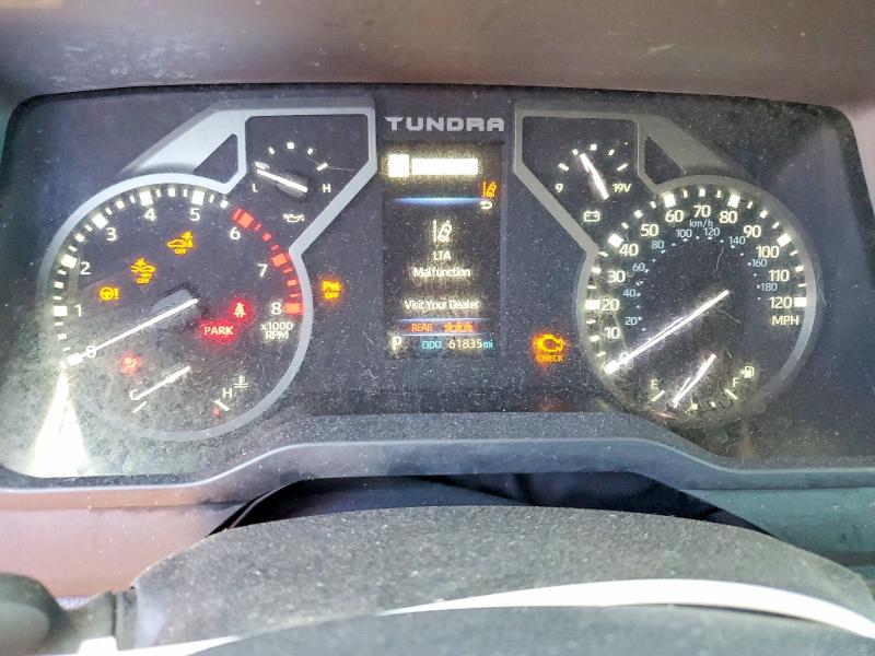 2022 Toyota Tundra VIN 5TFLA5EC4NX003282 COPART salvage auction — FRONT END, Nv - Salvage Title, sold $13,000 on 2026-07-20 (photo 9)