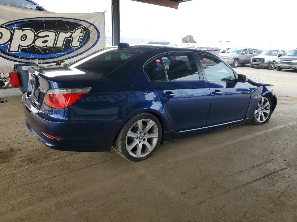 2008 BMW 5er VIN WBANV93568CZ67979 COPART salvage auction — FRONT END, Ca - Salvage Certificate, sold $1,350 on 2026-07-02 (photo 3)
