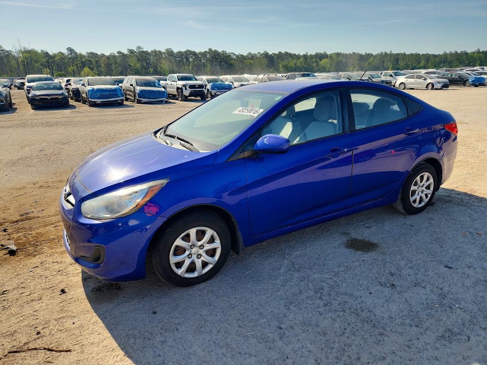 2012 Hyundai Accent VIN KMHCT4AE5CU159014 COPART salvage auction — MINOR DENT/SCRATCHES, SC - CERTIFICATE OF TITLE, sold $875 on 2026-07-27 (photo 1)