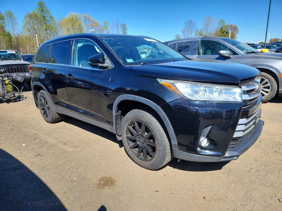 2019 Toyota Highlander VIN 5TDJZRFH4KS926168 COPART salvage auction — FRONT END, Ma - Cert Of Title-Salvage, sold $8,200 on 2026-07-16 (photo 4)