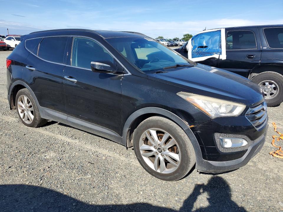 2014 Hyundai Santa fe VIN 5XYZU3LA2EG224177 COPART salvage auction — MINOR DENT/SCRATCHES, Ca - Dis/Dlr/Exp Only Clean Title, sold $1,200 on 2026-07-28 (photo 4)