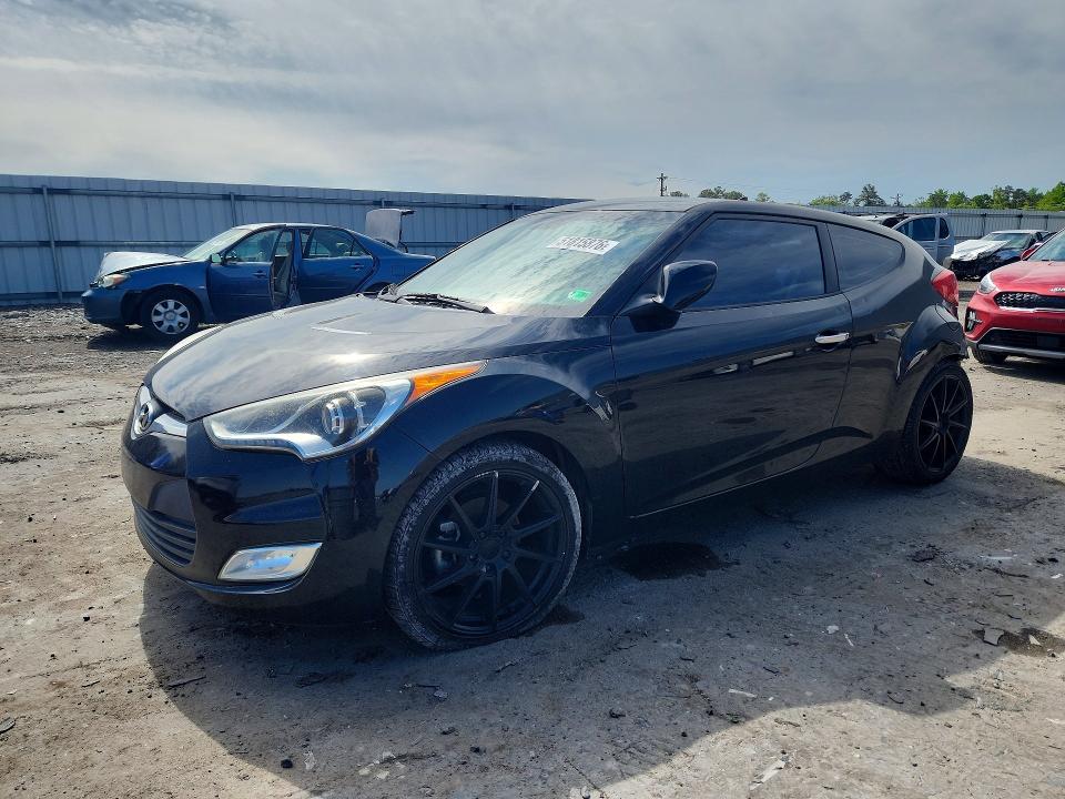 2015 Hyundai Veloster VIN KMHTC6AD2FU218706 COPART salvage auction — REAR END, Va - Cert Of Title - Salvage, sold $1,250 on 2026-07-15 (photo 1)