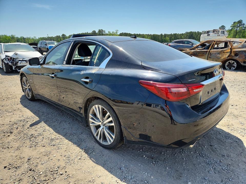 2019 Infiniti Q50 VIN JN1EV7AP5KM518275 COPART salvage auction — FRONT END, NC - SALVAGE CERTIFICATE OF TITLE, sold $5,900 on 2026-07-27 (photo 2)