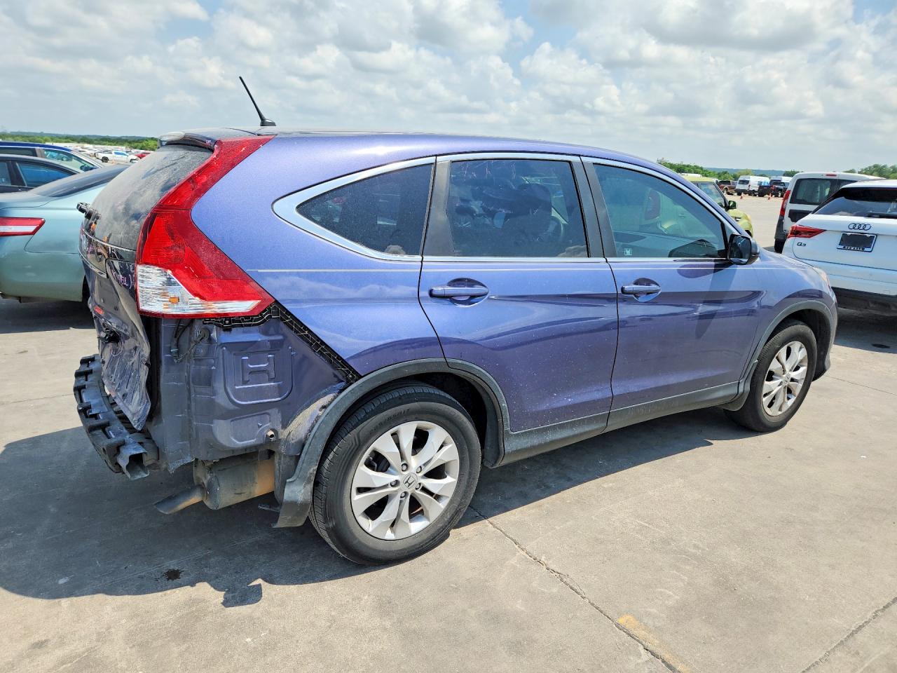 2012 Honda CR-V VIN 3CZRM3H54CG704788 COPART salvage auction — Rear End, TX - SALVAGE VEHICLE TITLE, sold $3,750 on 2026-06-25 (photo 3)
