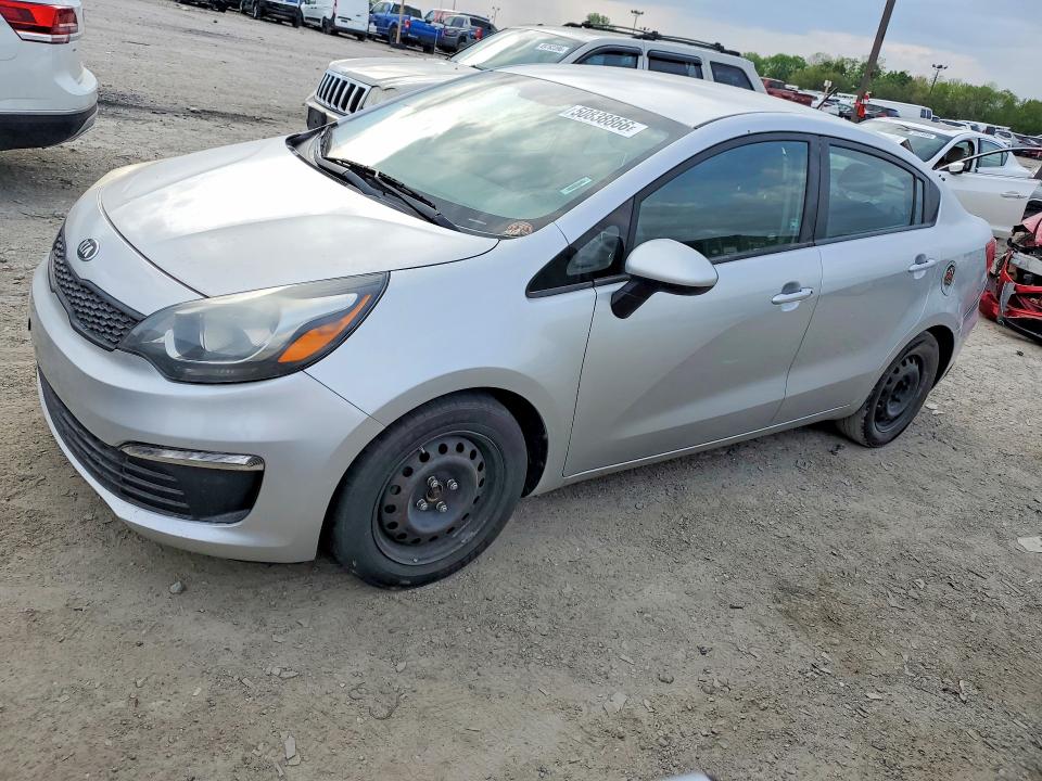 2016 Kia Rio VIN KNADM4A34G6541708 COPART salvage auction — REAR END, In - Cert Of Title-Salvage Title, sold $575 on 2026-07-07 (photo 1)