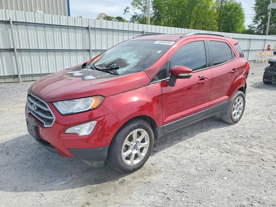 2021 Ford Ecosport VIN MAJ3S2GE1MC453395 COPART salvage auction — ENGINE BURN, Nc - Parts Only-Record Of Sale, sold $175 on 2026-07-29 (photo 1)