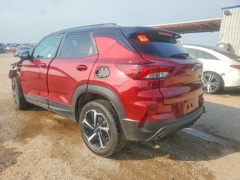 2022 Chevrolet Trailblazer VIN KL79MTSL1NB096685 COPART salvage auction — FRONT END, TX - CERTIFICATE OF TITLE, sold $150 on 2026-07-28 (photo 2)