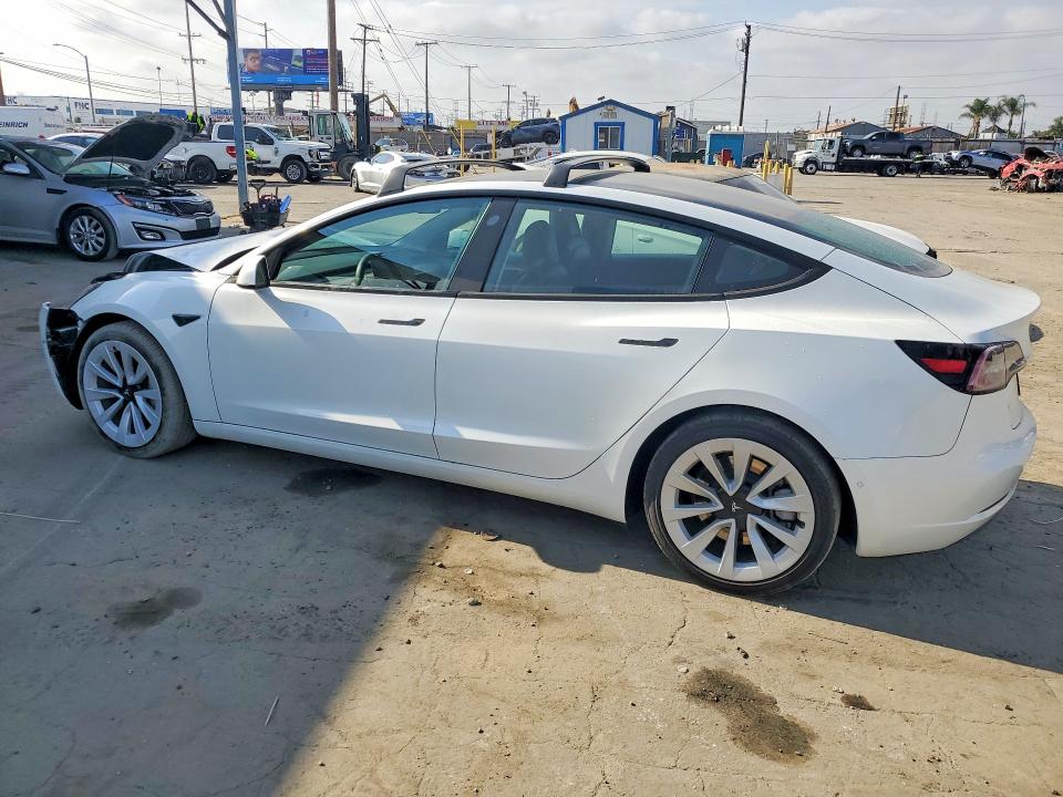 2021 Tesla Model 3 VIN 5YJ3E1EAXMF090299 COPART salvage auction — FRONT END, Ca - Salvage Certificate, sold $5,500 on 2026-07-13 (photo 2)