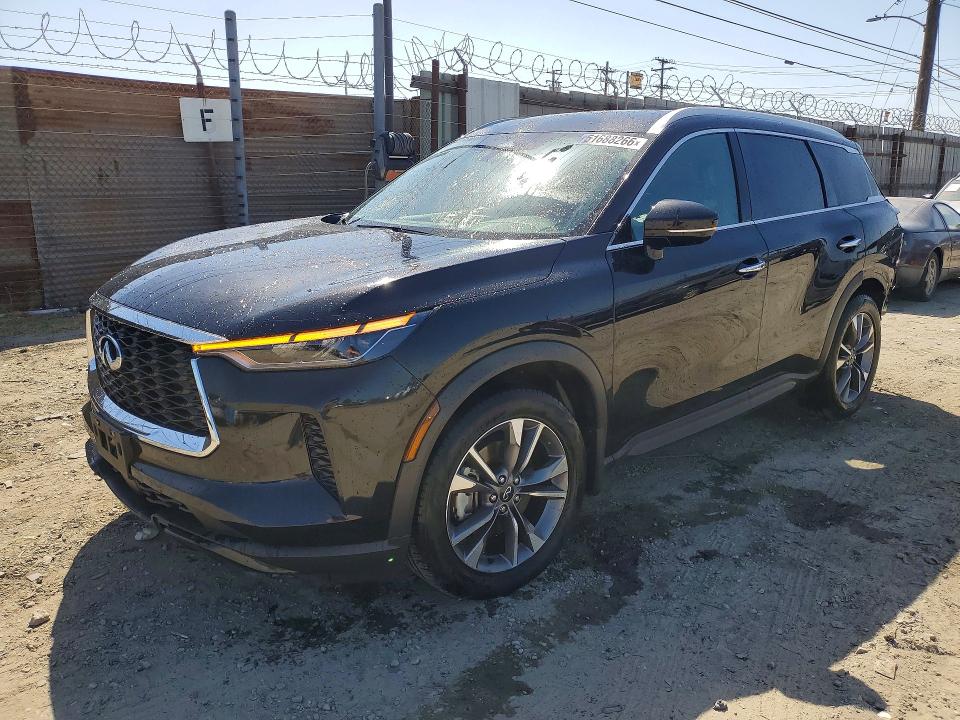 2024 Infiniti Qx60 VIN 5N1DL1FR9RC350867 COPART salvage auction — REAR END, Salvage Title, sold $9,100 on 2026-07-20 (photo 1)