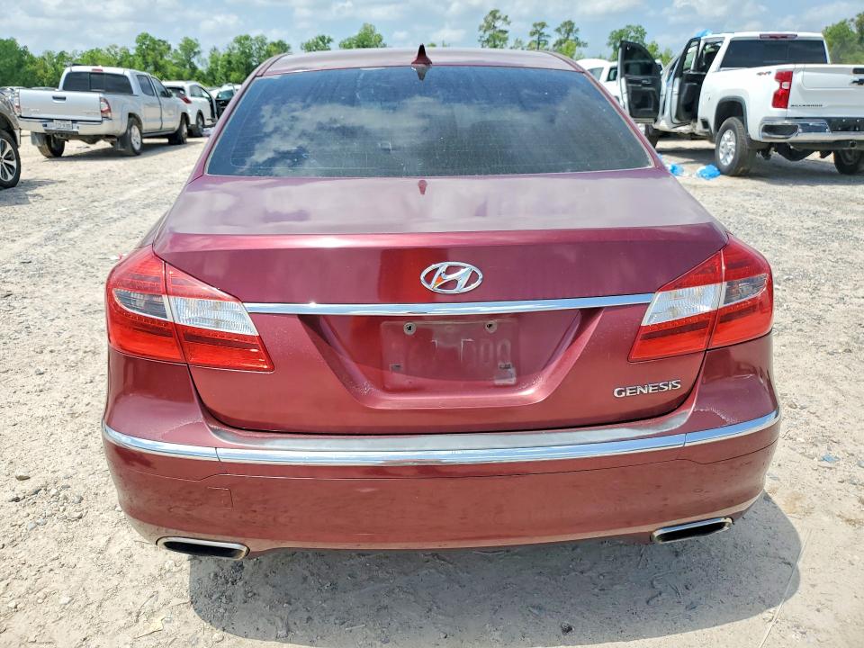 2013 Hyundai Genesis VIN KMHGC4DD4DU227440 COPART salvage auction — FRONT END, Tx - Salvage Vehicle Title, sold $425 on 2026-07-28 (photo 6)
