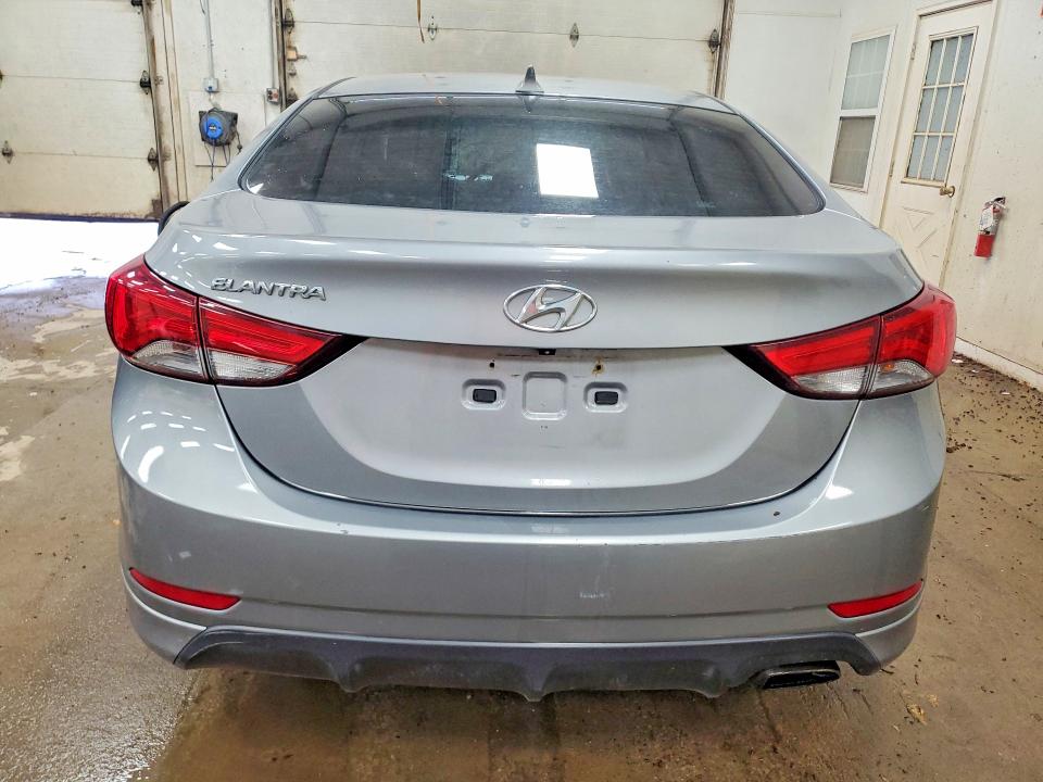 2014 Hyundai Elantra VIN KMHDH4AH2EU150239 COPART salvage auction — WATER/FLOOD, Mi - Cert Of Title-Flood Vehicle, sold $950 on 2026-07-08 (photo 6)