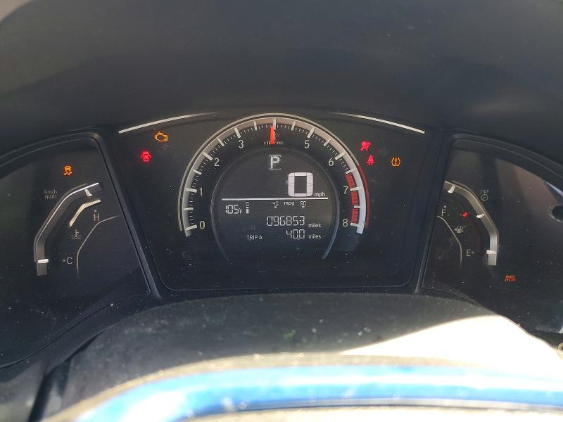 2018 Honda Civic VIN SHHFK7H42JU206569 COPART salvage auction — FRONT END, Oh - Cert Of Title-Salvage, sold $200 on 2026-07-31 (photo 9)