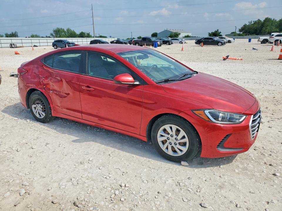 2017 Hyundai Elantra VIN 5NPD74LFXHH154007 COPART salvage auction — SIDE, Tx - Salvage Vehicle Title, sold $675 on 2026-07-30 (photo 4)