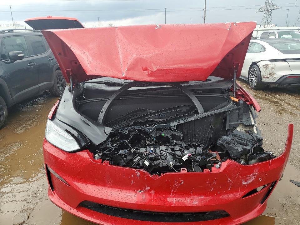 2021 Tesla Model x VIN 5YJXCBE54MF326364 COPART salvage auction — FRONT END, IL, sold $7,600 on 2026-07-28 (photo 5)