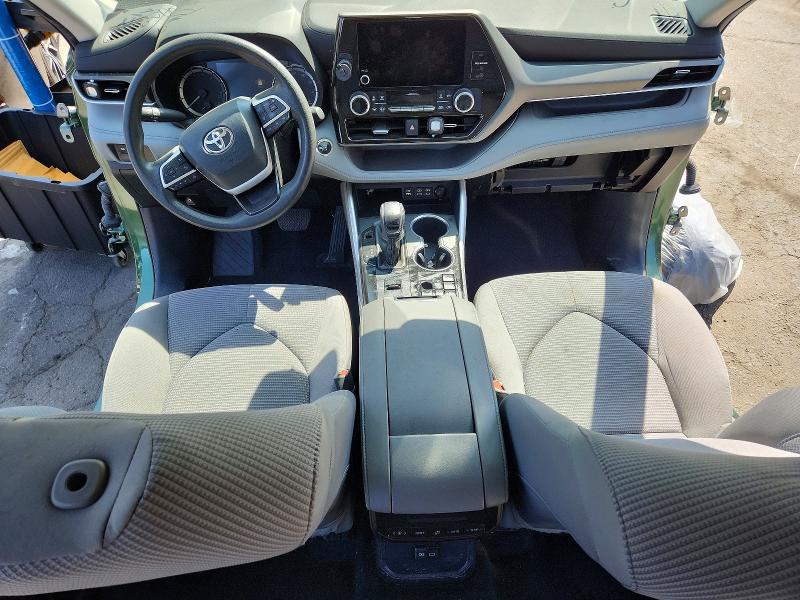 2023 Toyota Highlander VIN 5TDKDRAH4PS500871 COPART salvage auction — STRIPPED, Il - Salvage Certificate, sold $6,300 on 2026-07-07 (photo 8)