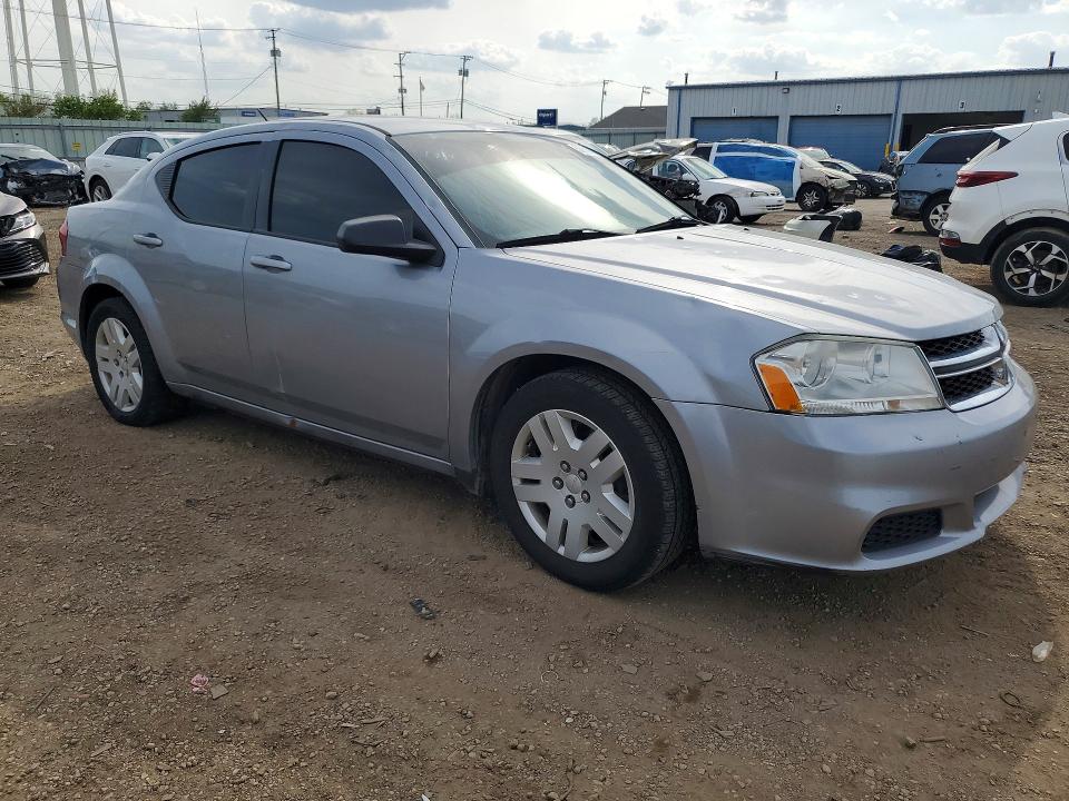 2014 Dodge Avenger VIN 1C3CDZABXEN173805 COPART salvage auction — HAIL, Il - Salvage Certificate, sold $375 on 2026-07-10 (photo 4)