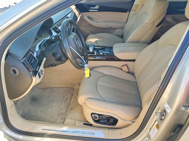 2017 Audi A8 VIN WAU44AFD3HN018719 COPART salvage auction — FRONT END, Sc - Cert Of Title-Salvage, sold $600 on 2026-07-24 (photo 7)