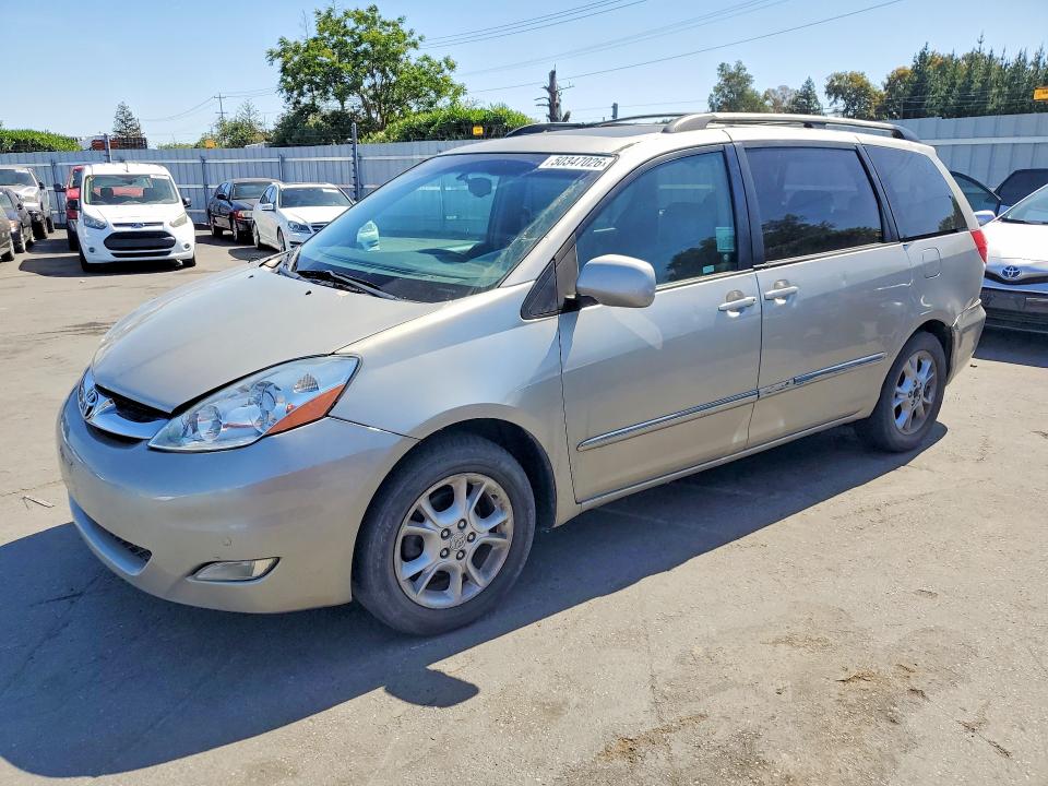2006 Toyota Sienna VIN 5TDZA22CX6S547662 COPART salvage auction — REAR END, CA - SALVAGE CERTIFICATE, sold $1,300 on 2026-07-09 (photo 1)