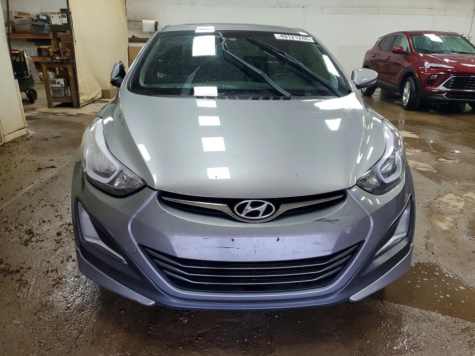 2014 Hyundai Elantra VIN KMHDH4AH2EU150239 COPART salvage auction — WATER/FLOOD, Mi - Cert Of Title-Flood Vehicle, sold $950 on 2026-07-08 (photo 5)