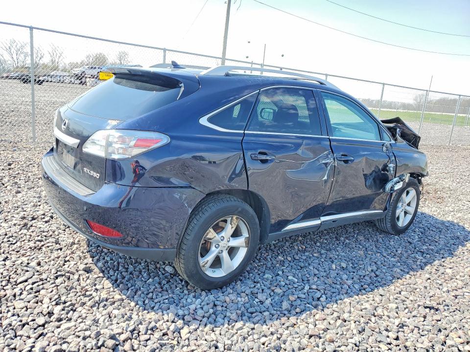 2010 Lexus Rx 350 VIN 2T2BK1BA3AC010734 COPART salvage auction — FRONT END, IN - CERT OF TITLE-SALVAGE TITLE, sold $2,350 on 2026-09-03 (photo 3)