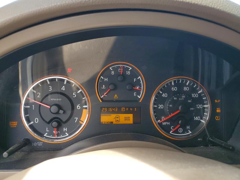 2011 Nissan Armada VIN 5N1BA0NF3BN618479 COPART salvage auction — SIDE, Tx - Certificate Of Title, sold $550 on 2026-07-02 (photo 9)