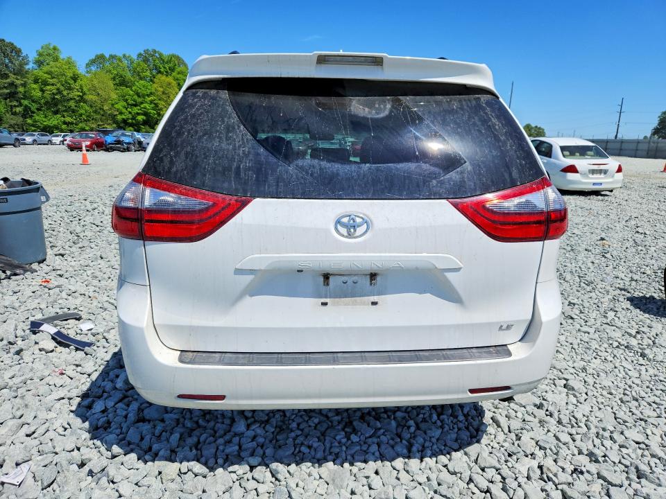 2020 Toyota Sienna VIN 5TDKZ3DC4LS070803 COPART salvage auction — ALL OVER, Nc - Salvage Certificate Of Title, sold $150 on 2026-07-29 (photo 6)