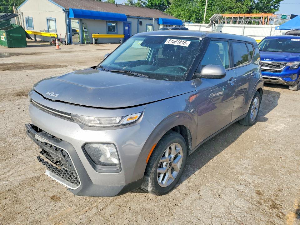 2022 Kia Soul VIN KNDJ23AU1N7822581 COPART salvage auction — FRONT END, Ks - Cert Of Title-Salvage, sold $2,600 on 2026-07-13 (photo 1)