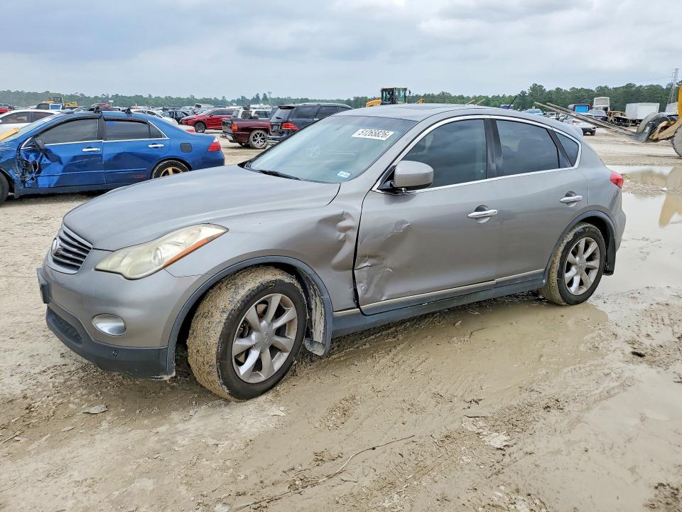 2008 Infiniti Ex VIN JNKAJ09E78M300282 COPART salvage auction — SIDE, Tx - Salvage Vehicle Title, sold $1,000 on 2026-07-17 (photo 1)