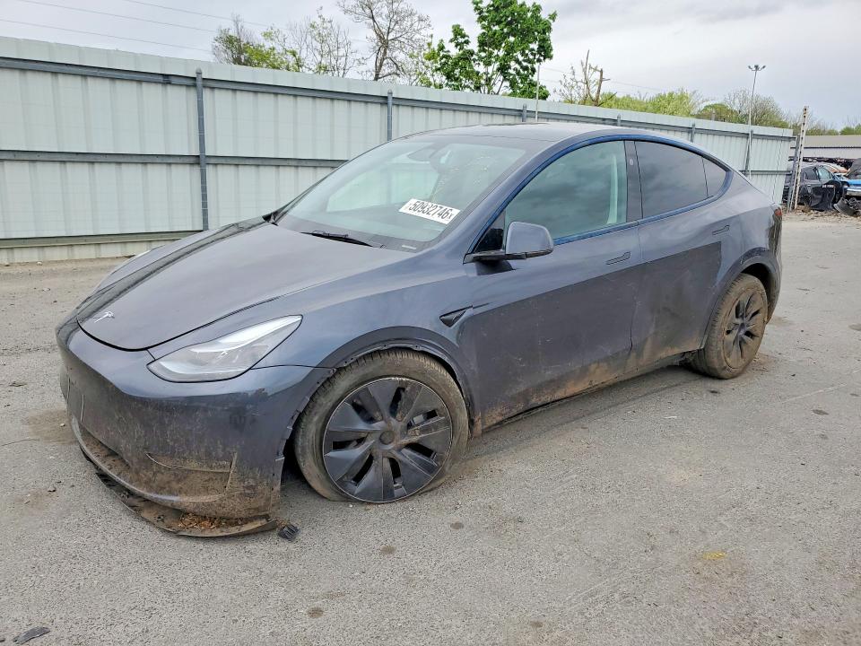 2025 Tesla Model y VIN 7SAYGDEE6SA361344 COPART salvage auction — FRONT END, Nj - Cert Of Title-Salvage, sold $12,300 on 2026-07-14 (photo 1)
