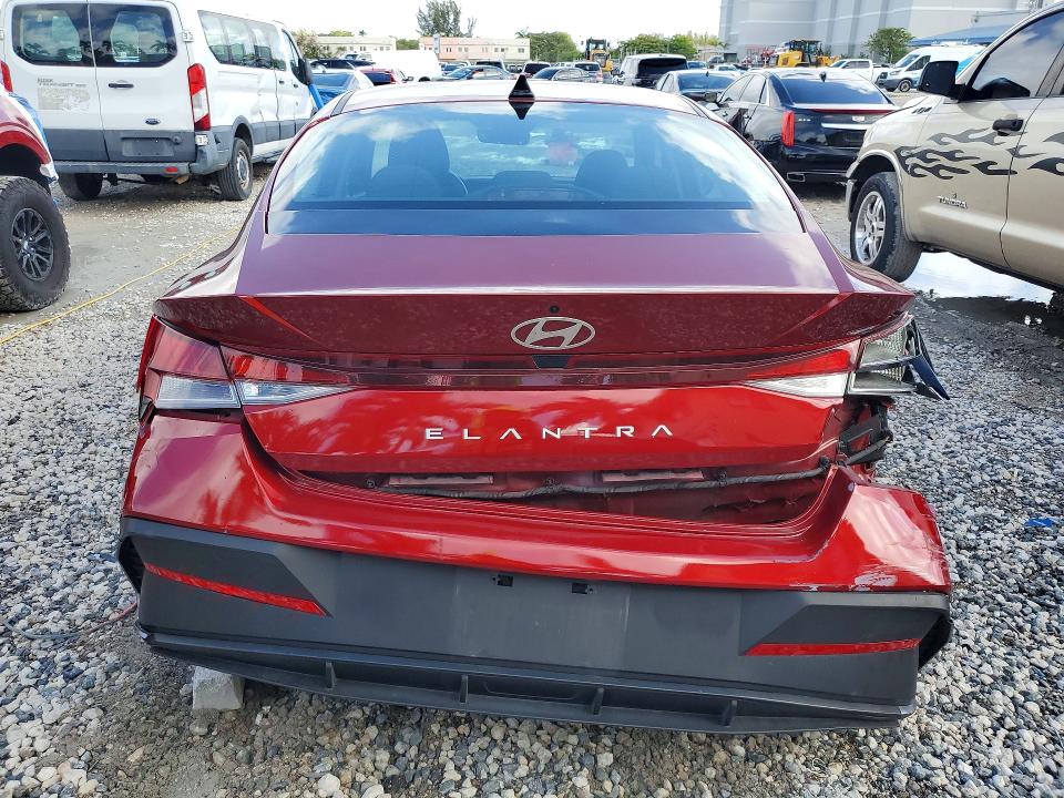 2025 Hyundai Elantra VIN KMHLL4DG1SU862976 COPART salvage auction — FRONT END, Fl - Cert Of Title Slvg Rebuildable, sold $4,300 on 2026-07-07 (photo 6)