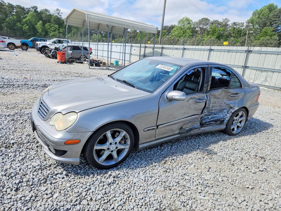 2007 Mercedes-benz C-klasse VIN WDBRF52H77E023342 COPART salvage auction — SIDE, Ga - Cert Of Title-Salvage, sold $400 on 2026-07-09 (photo 1)