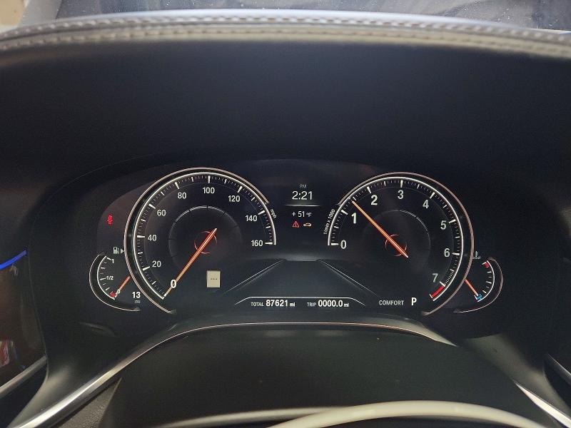 2017 BMW 7er VIN WBA7F2C58HG422064 COPART salvage auction — MECHANICAL, Oh - Certificate Of Title, sold $4,250 on 2026-07-28 (photo 9)