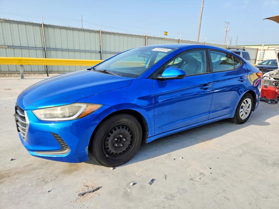 2017 Hyundai Elantra VIN KMHD74LF1HU078971 COPART salvage auction — UNDERCARRIAGE, Tx - Salvage Vehicle Title, sold $2,550 on 2026-07-14 (photo 1)