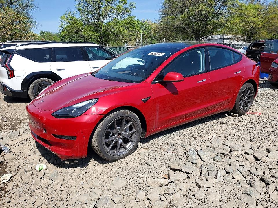 2023 Tesla Model 3 VIN 5YJ3E1EA4PF664139 COPART salvage auction — FRONT END, S1 - Salvage Title, sold $4,500 on 2026-07-09 (photo 1)