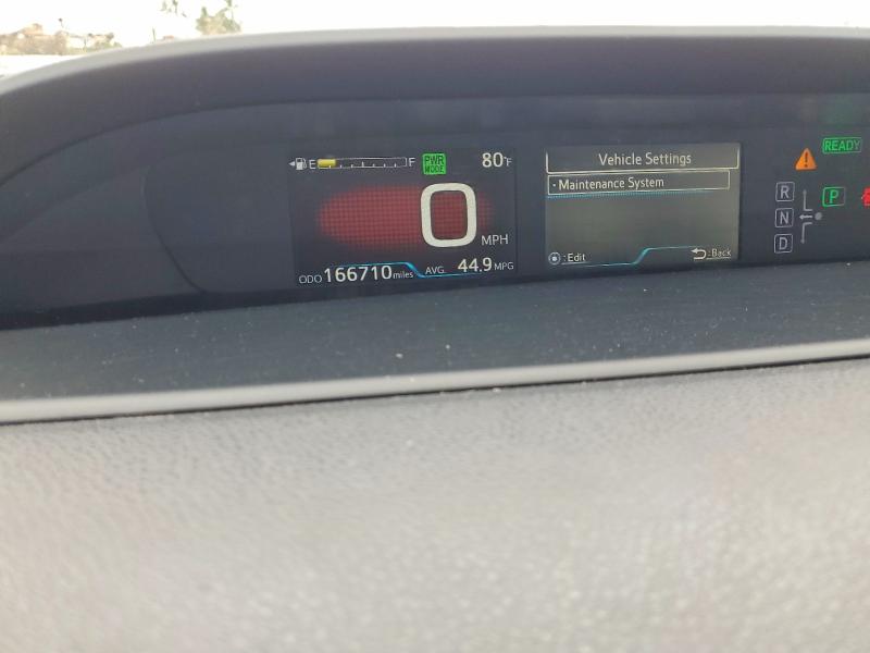 2018 Toyota Prius VIN JTDKBRFU3J3581575 COPART salvage auction — WATER/FLOOD, Hi - Certificate Of Salvage, sold $50 on 2026-07-27 (photo 9)