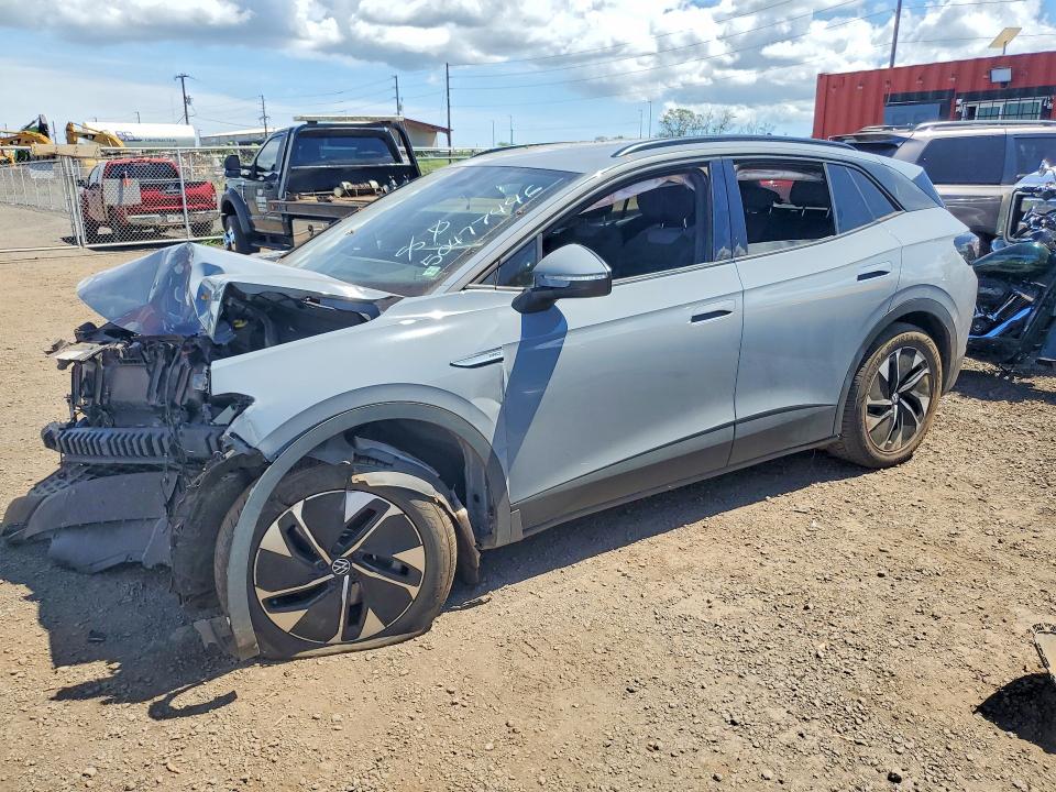 2021 Volkswagen Id.4 VIN WVGRMPE21MP030731 COPART salvage auction — FRONT END, Hi - Certificate Of Salvage, sold $2 on 2026-08-03 (photo 1)