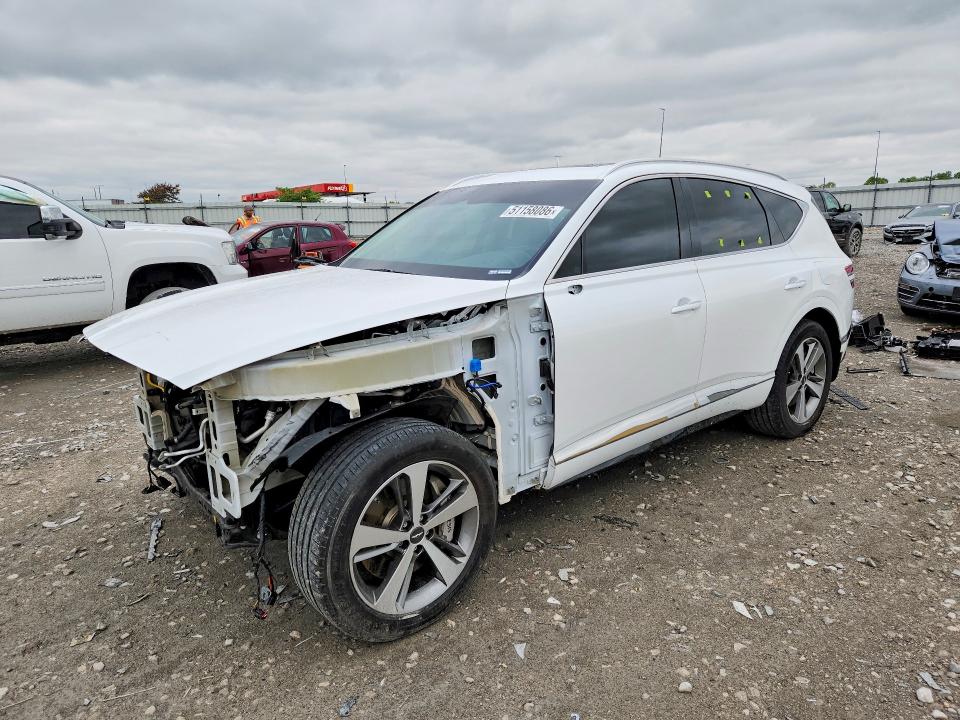 2024 Genesis Gv80 VIN KMUHBDSB6RU176301 COPART salvage auction — FRONT END, Il - Salvage Certificate, sold $9,700 on 2026-07-06 (photo 1)
